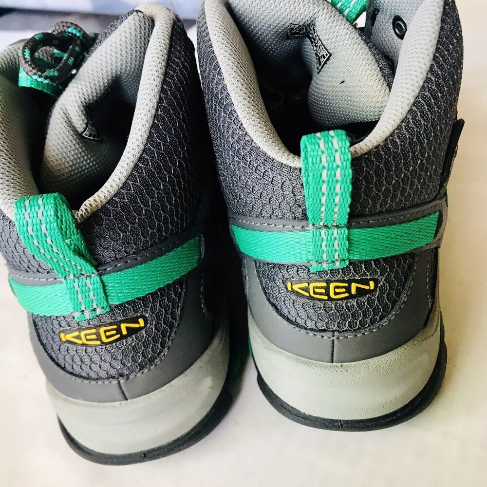 Keen Marshall Mid Hiking Boots Womens 6.5 Gray/Emerald Waterproof Dry - Picture 3 of 6